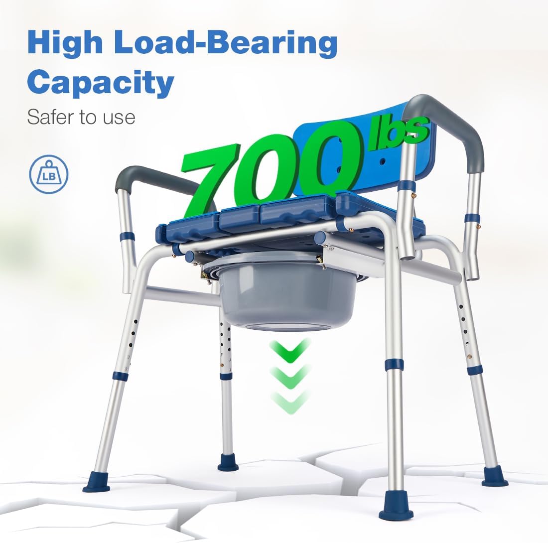 3 in 1 Bariatric Commode Chair with Extra Wide Seat Opening O576281