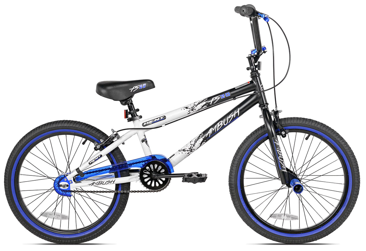 20 Boy's BMX Child Bike Black/Blue N12929