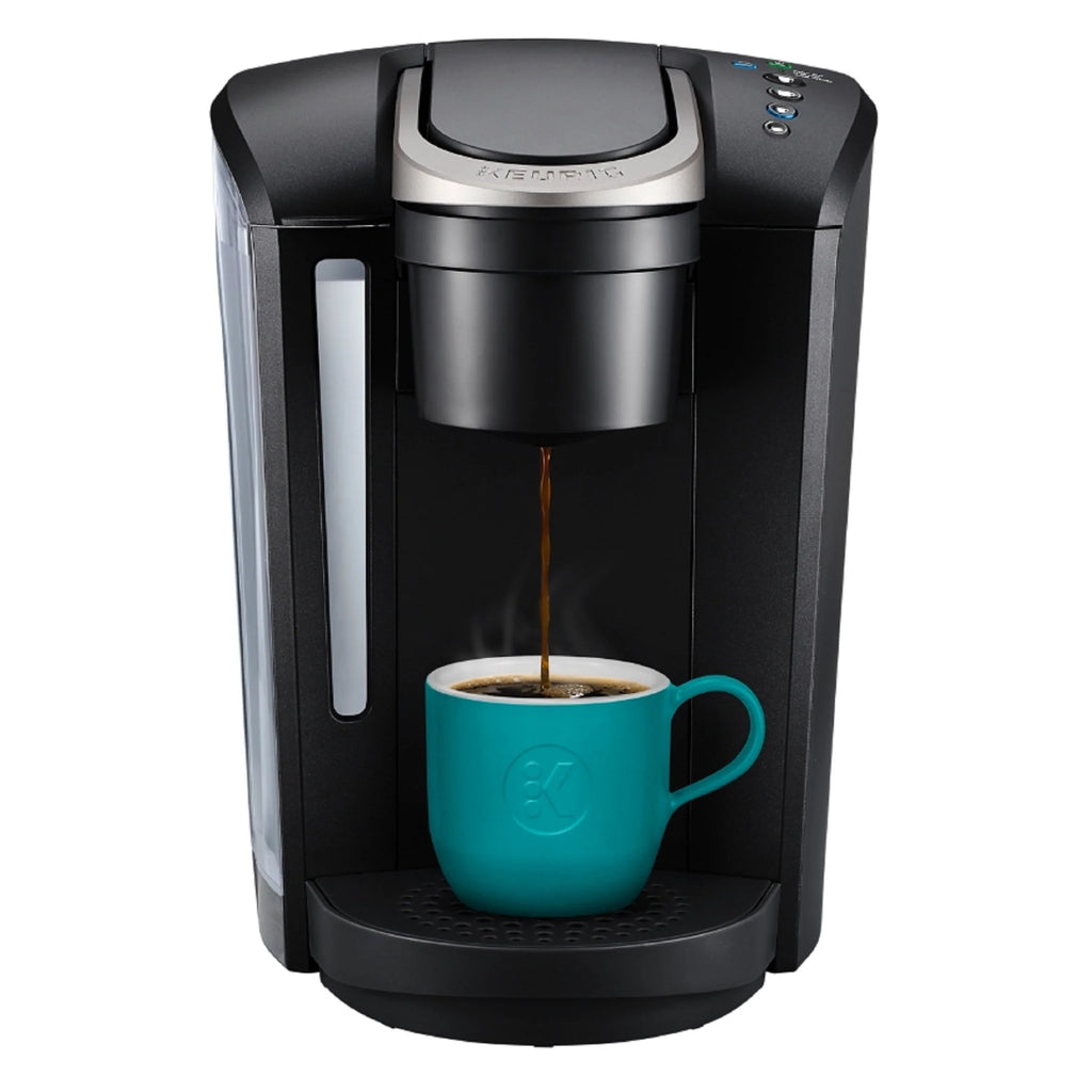 Single-Serve K-Cup Pod Coffee Maker with 12oz Brew Size, Matte Black Y380816