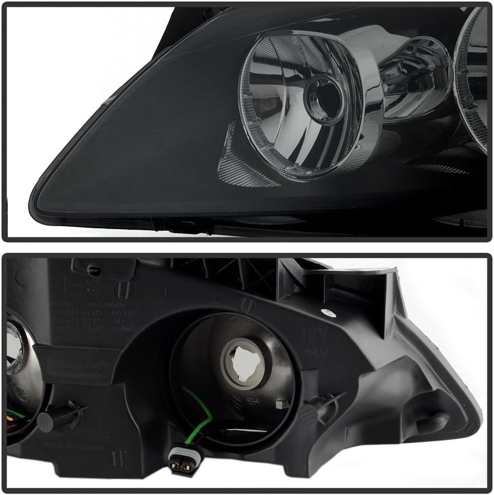 Black Smoke Headlights Driver + Passenger Side L729