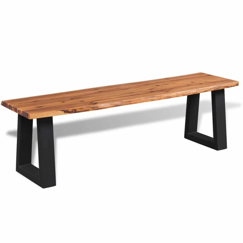 Solid Acacia Wood Bench J395403
