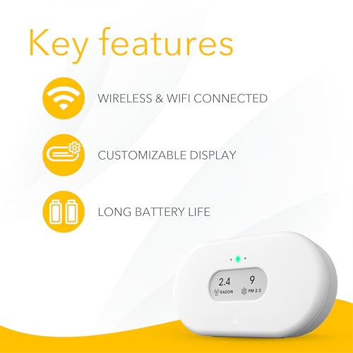 Battery Powered Radon & Air Quality Monitor R217421