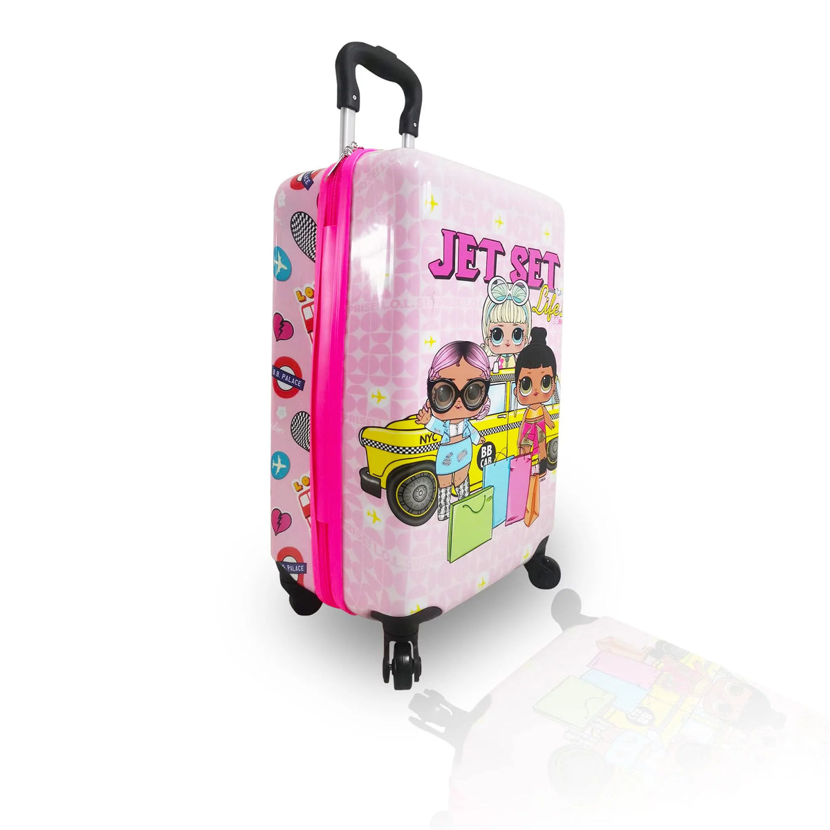 Multicolor Hardside Spinner Luggage 20 inch Carry-on Suitcase L38606