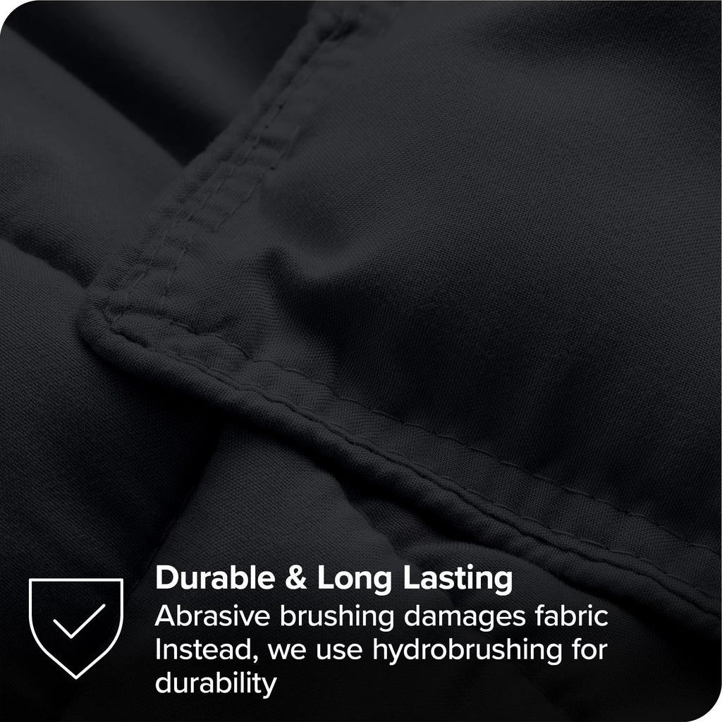 7-Piece Bed-in-a-Bag Full XL Black Sheet Set X246