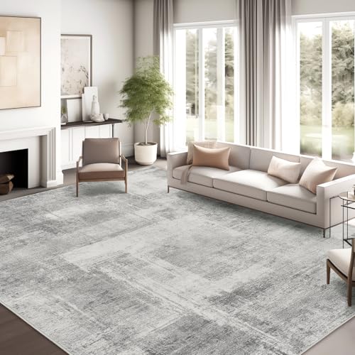 8x10 Non-Slip Washable Abstract Area Rug J322