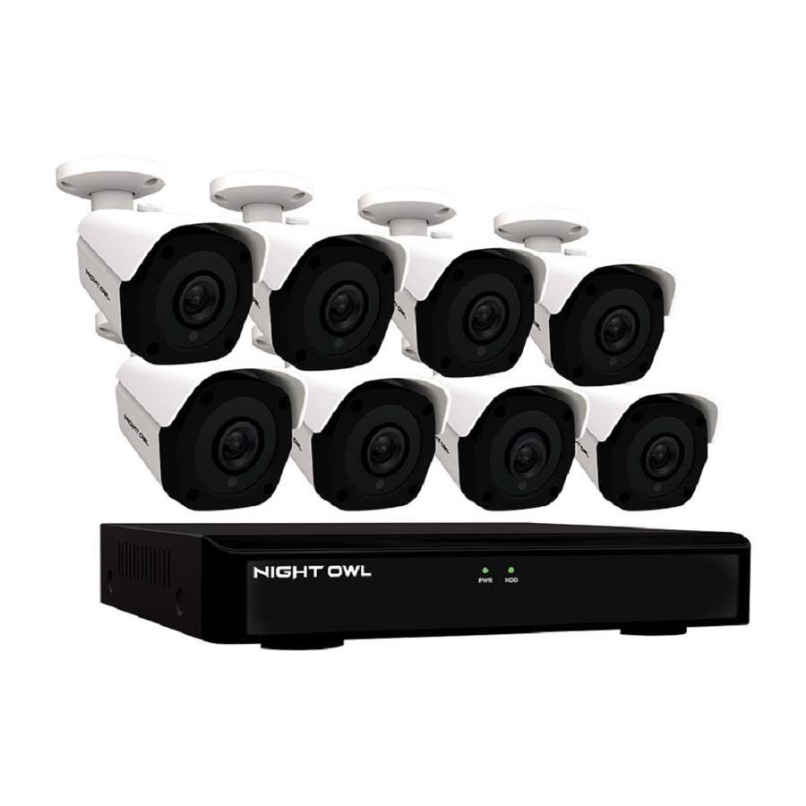 8-Channel 4K 2TB NVR Security Surveillance System with 8-Wired IP Cameras W190