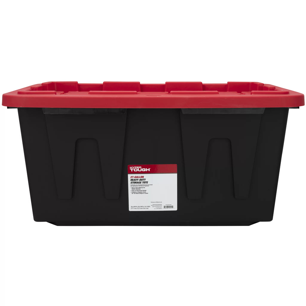 27 Gallon Snap Lid Plastic Storage Bin Y800275
