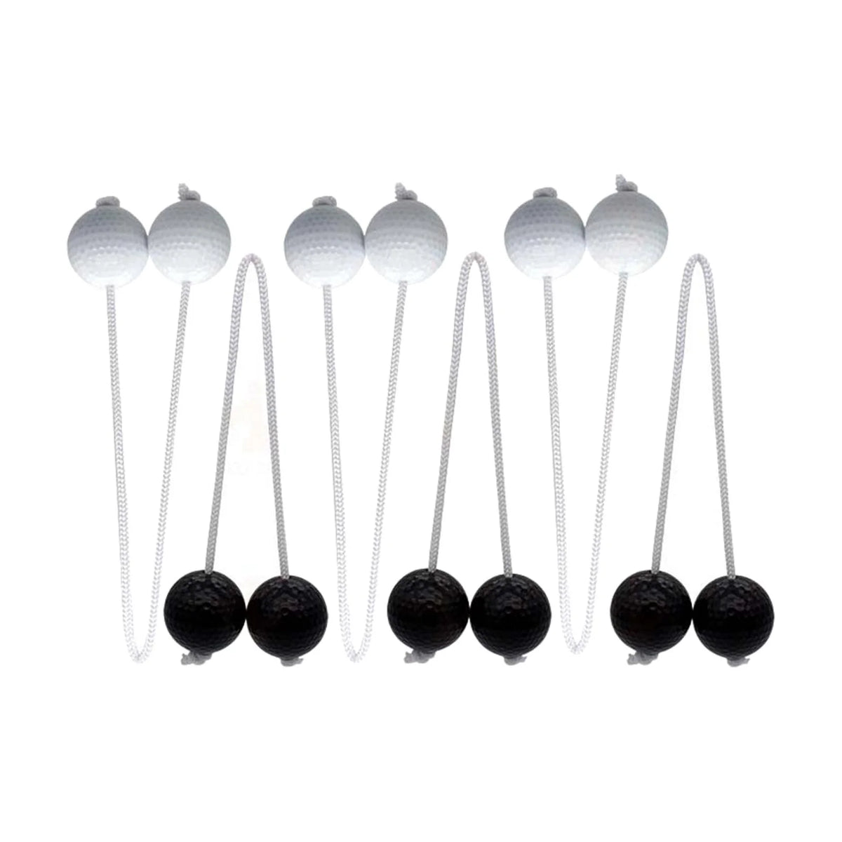 Ladder Toss Game with Golf Balls, Black and White Y616526