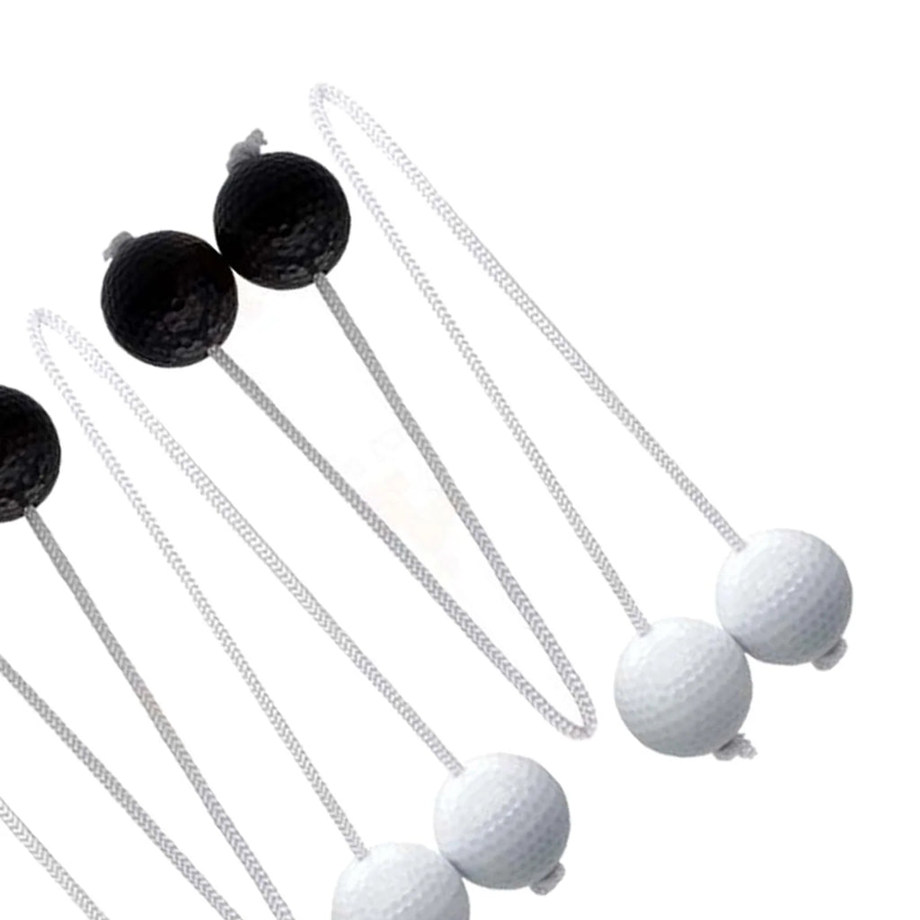 Ladder Toss Game with Golf Balls, Black and White Y616526