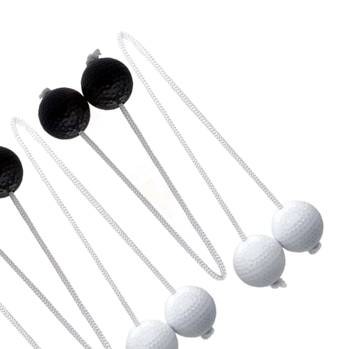 Ladder Toss Game with Golf Balls, Black and White Y616526