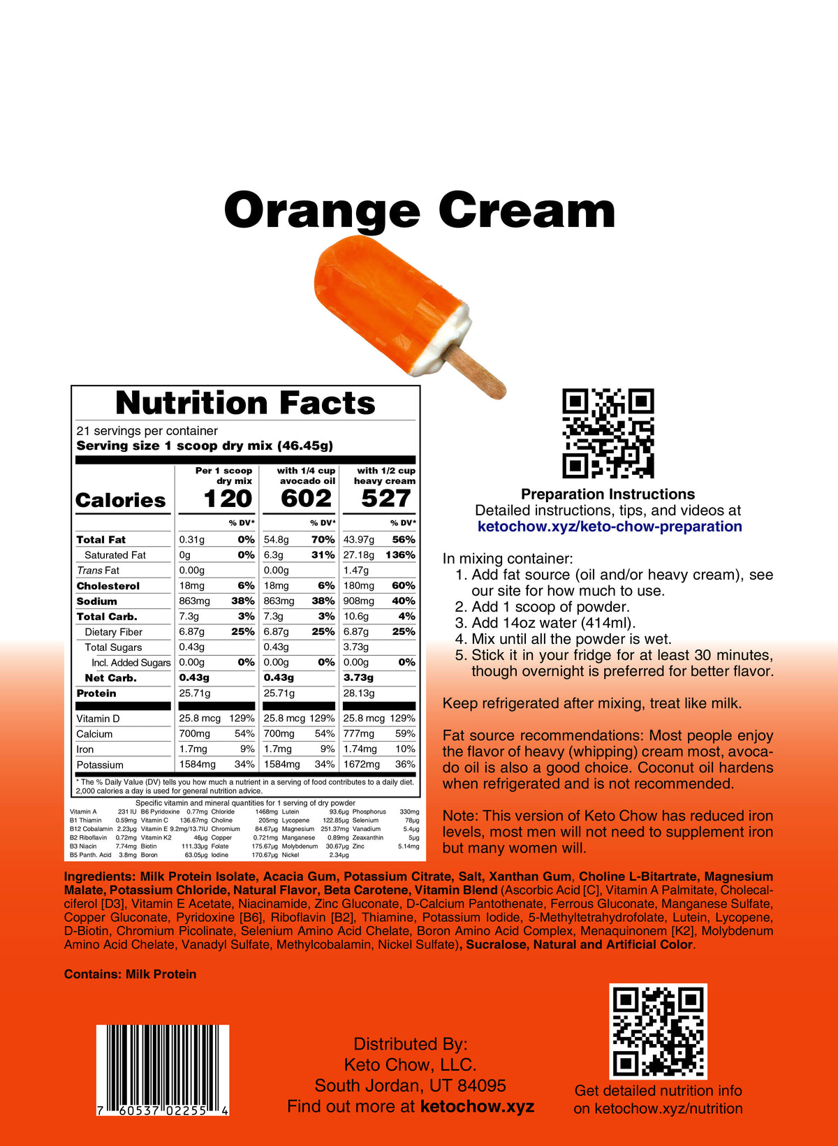 Eggnog Keto Meal Replacement Shakes D8022