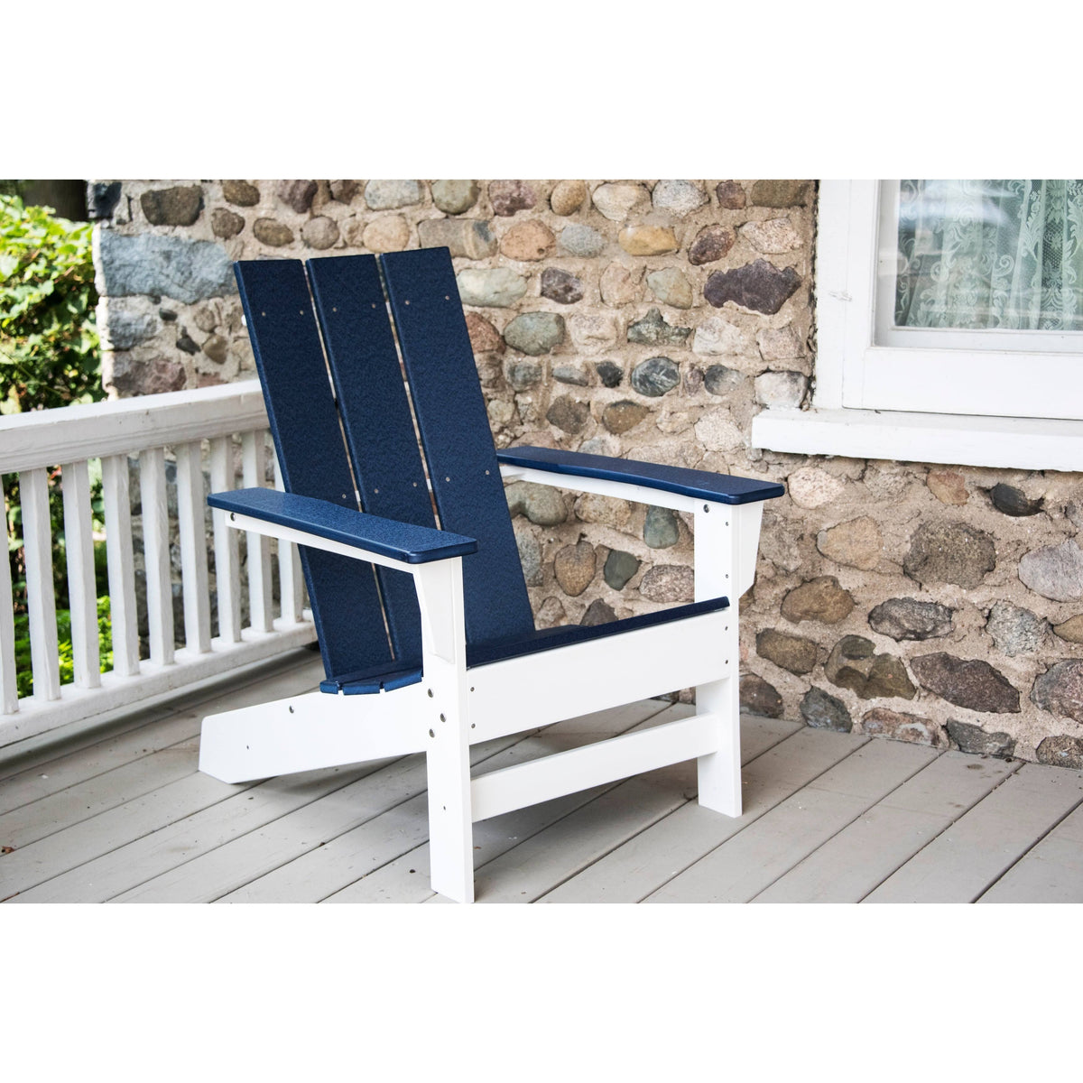 White Recycled Plastic Adirondack Chair M23153