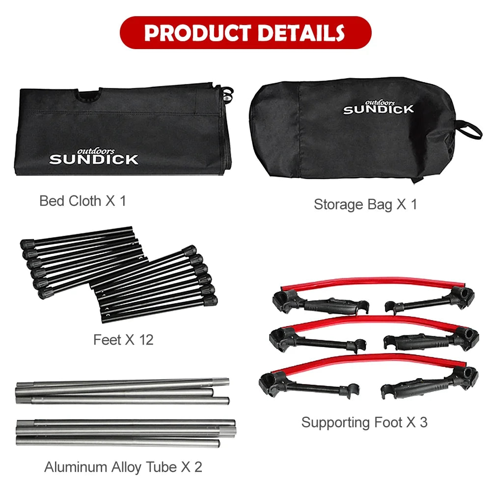 Portable Folding Camping Cot 265LB Bearing Weight K35992