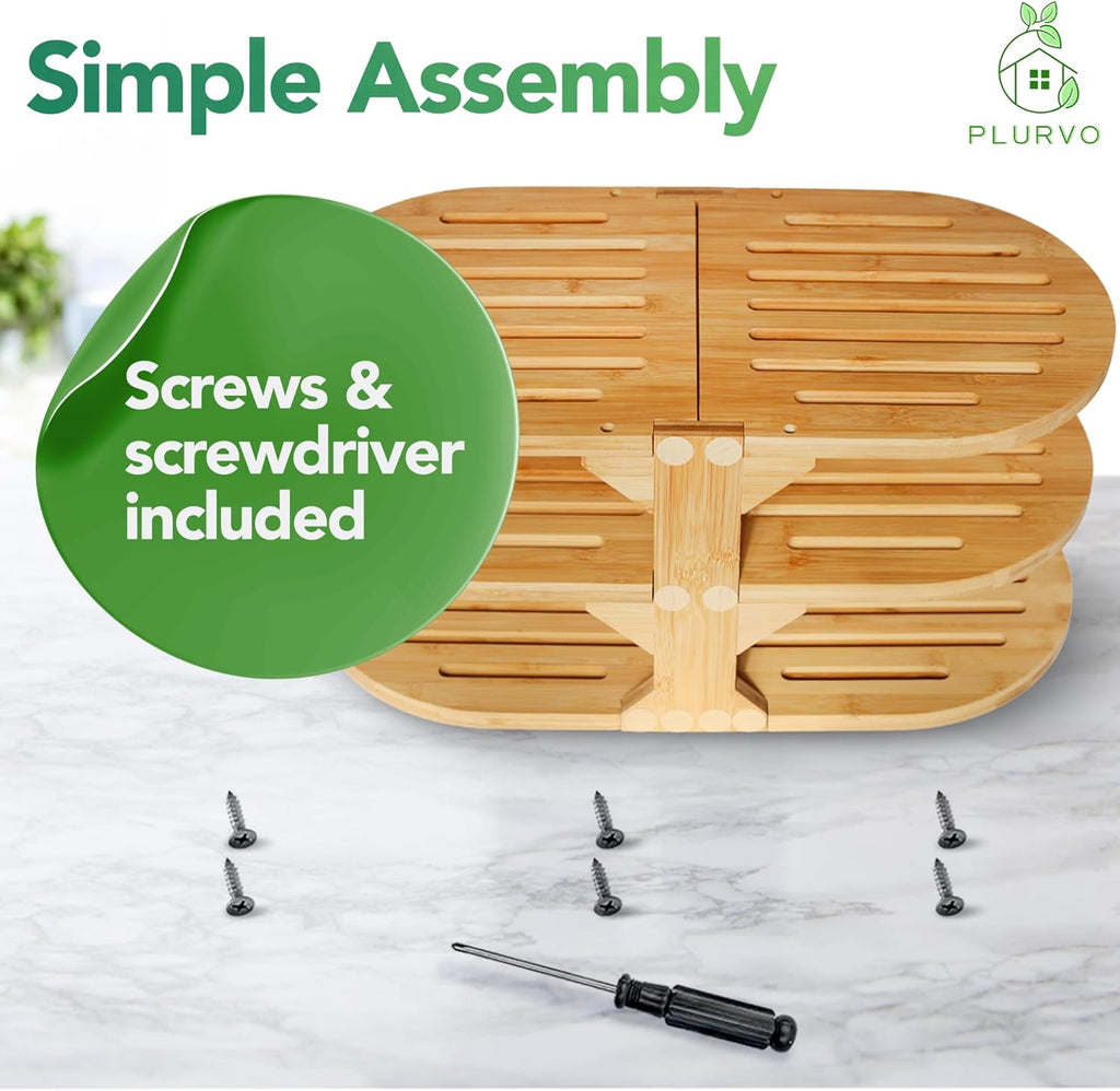 6-Tier Bamboo Plate Organizer D3772