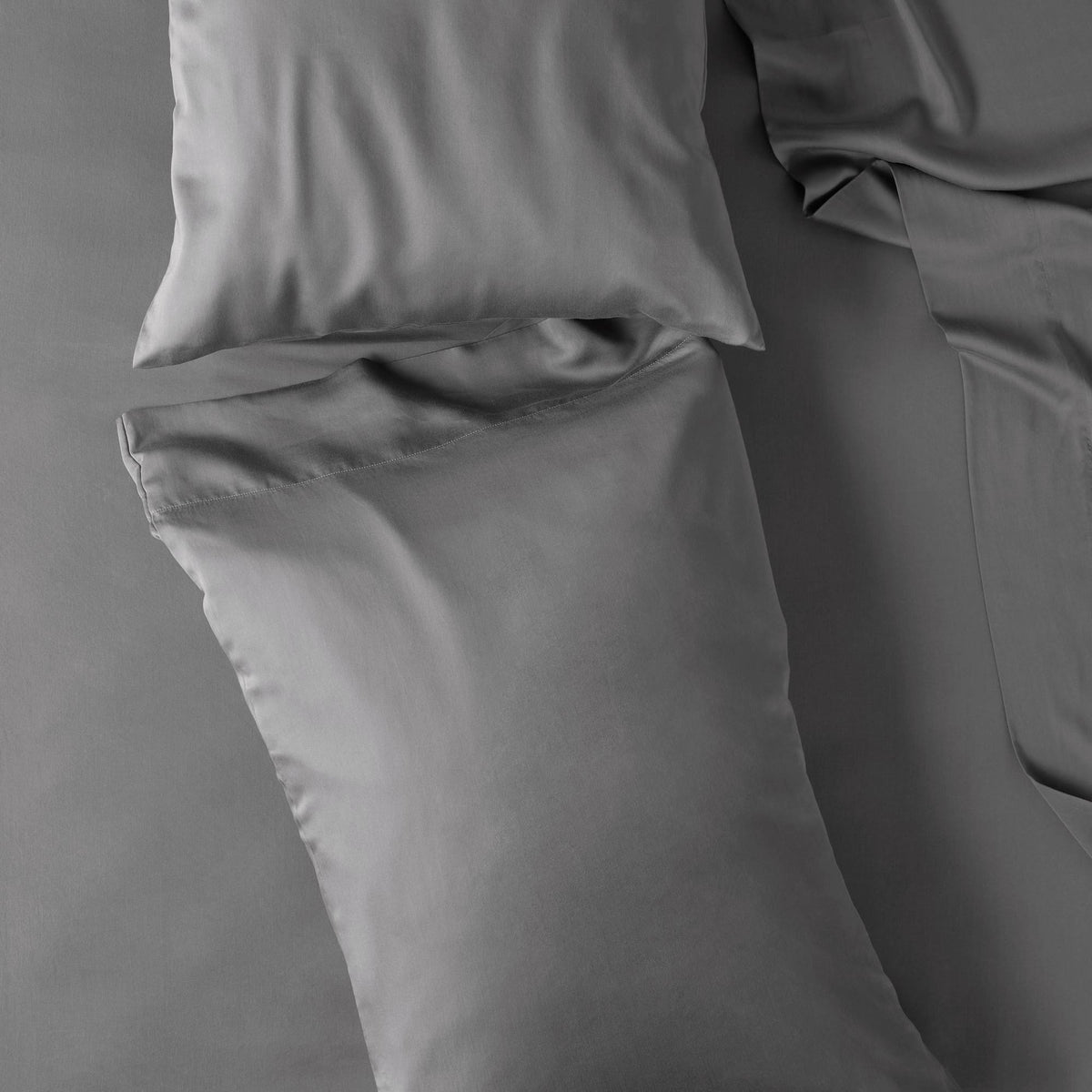 Full 400 Thread Count Washed Lyocell Solid Sheet Set Dark Gray Y776707