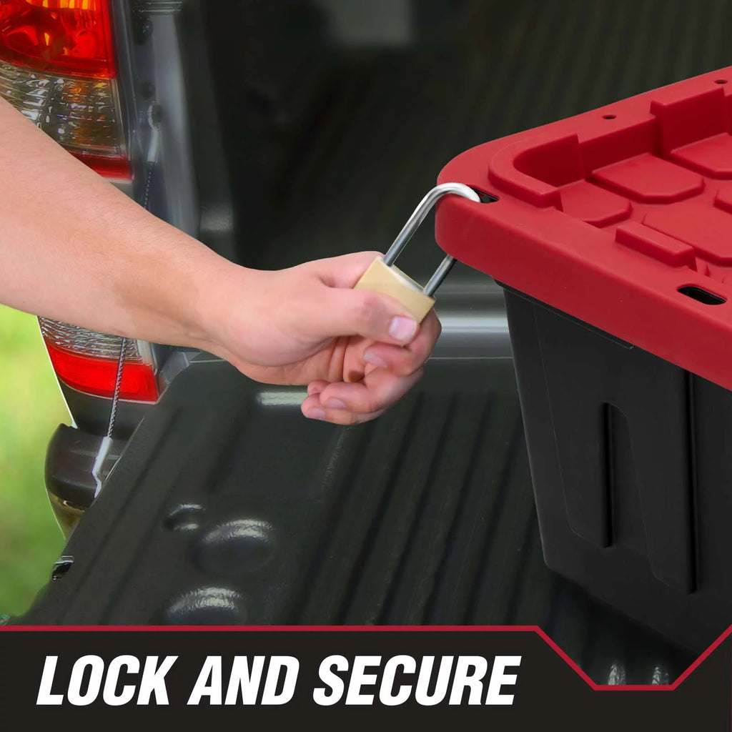 27 Gallon Snap Lid Plastic Storage Bin Y800275