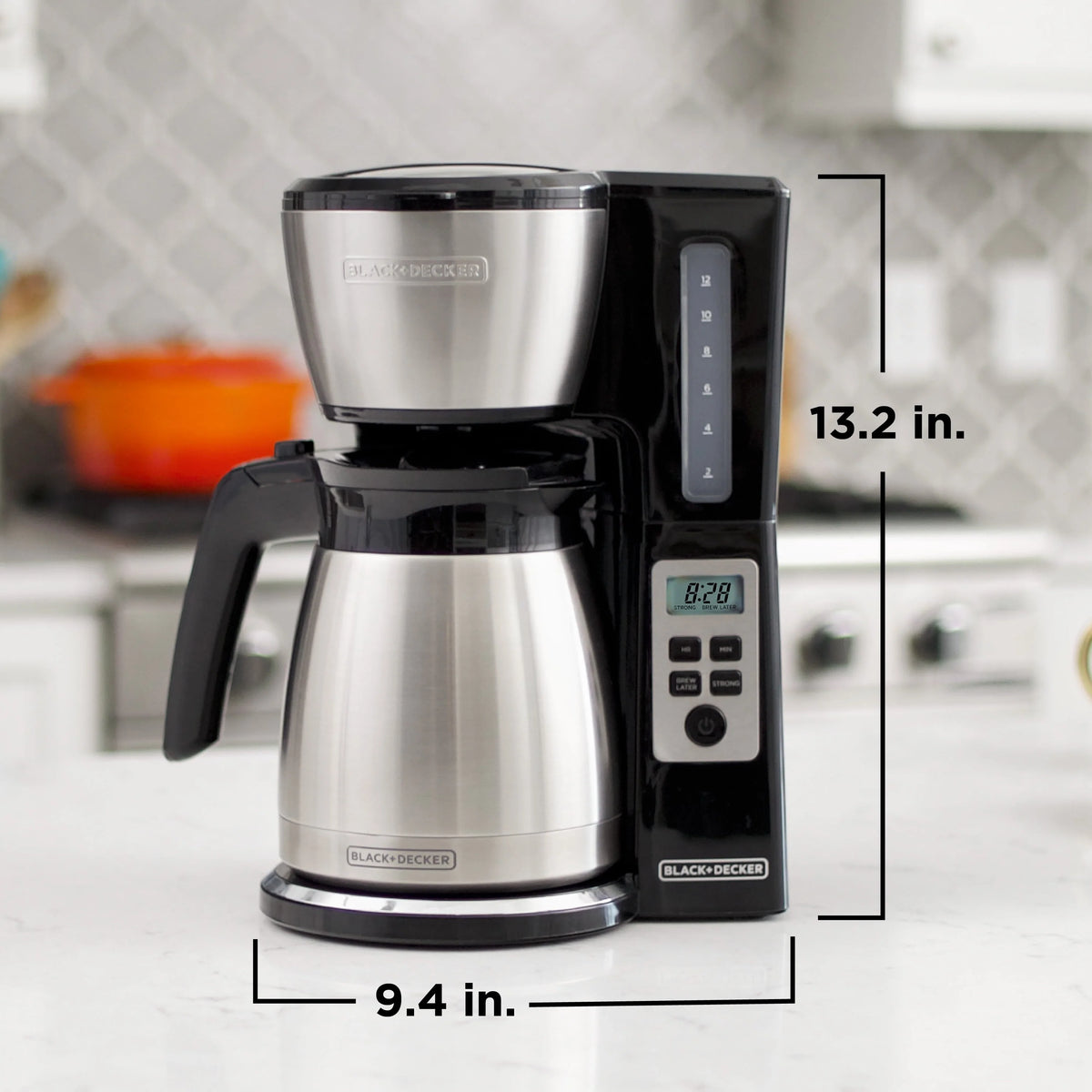 Black 12 Cup Drip Coffee Maker U637