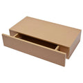 Floating Oak Finish Shelf with Drawer Y592202