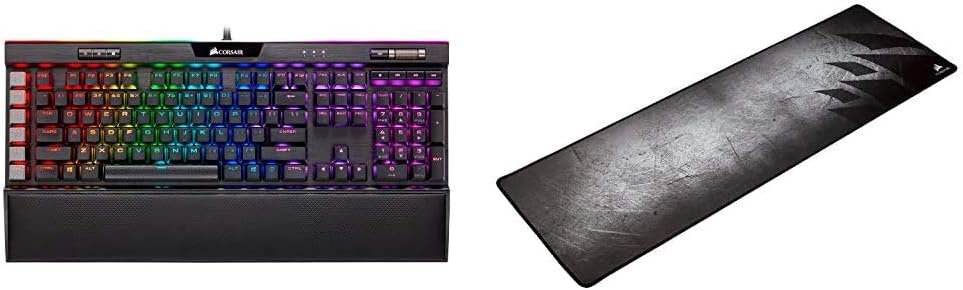 Black Mechanical Gaming Keyboard with Backlit RGB LED U64133
