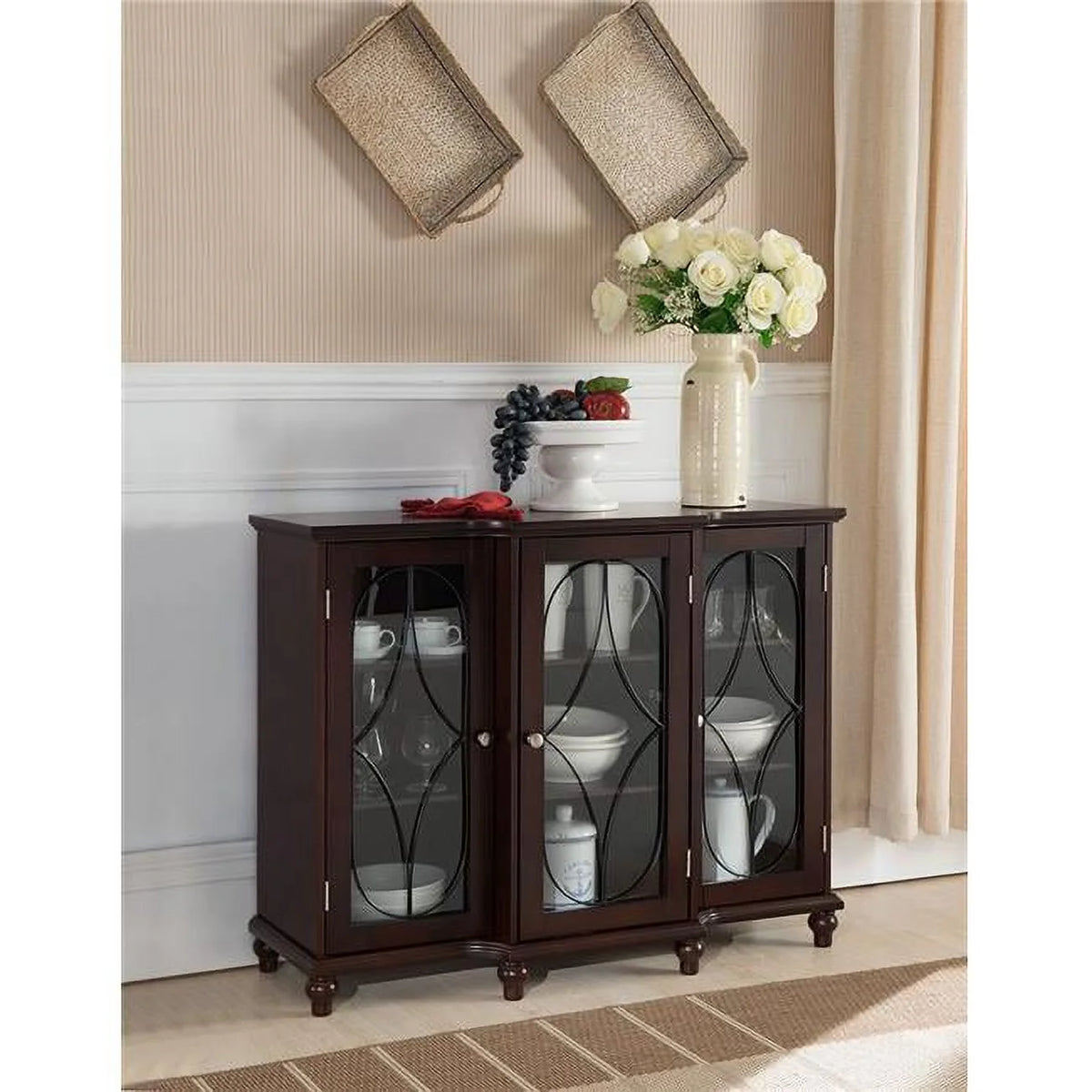 Wood Console Table E514537