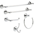 5 Piece Polished Chrome Bathroom Hardware Set E465