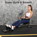 Rowing Machine with Adjustable Resistance, 260 lbs Maximum Load, Black F163