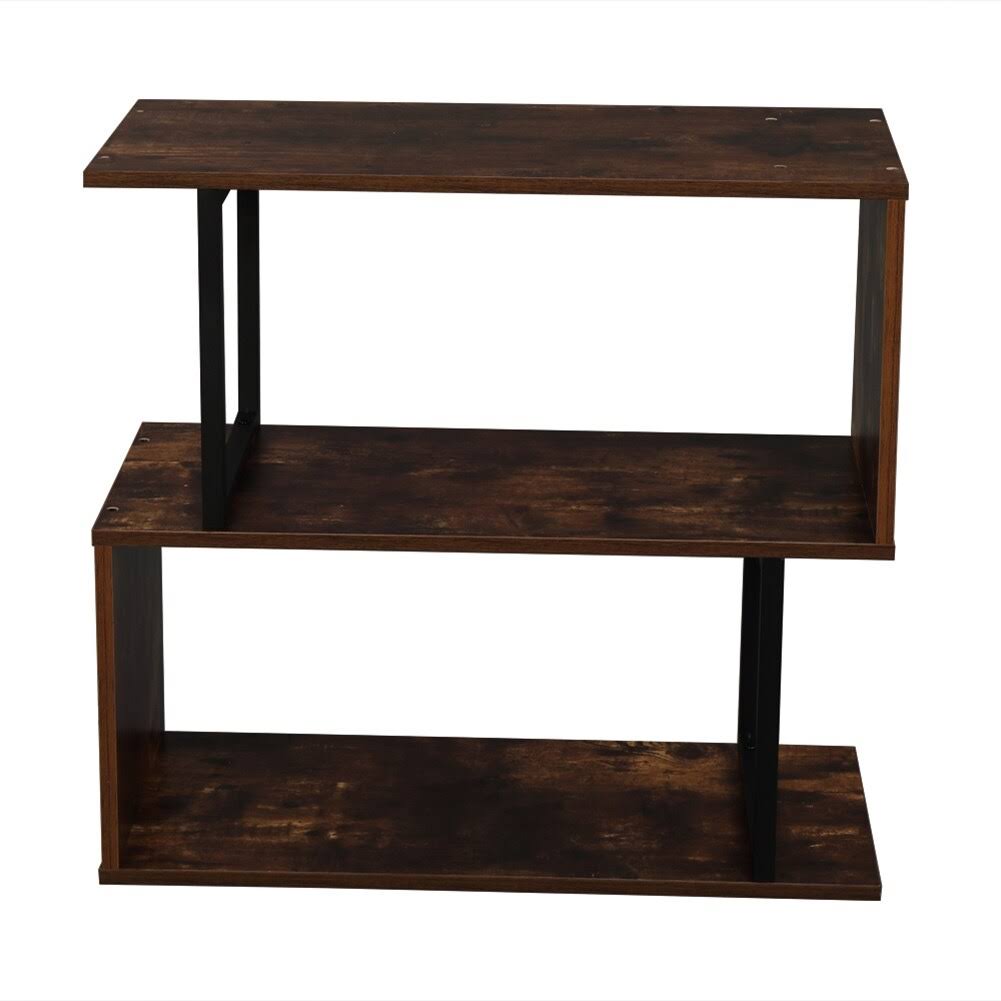 Metal Frame 4-Tier Bookcase Storage Shelf W78797