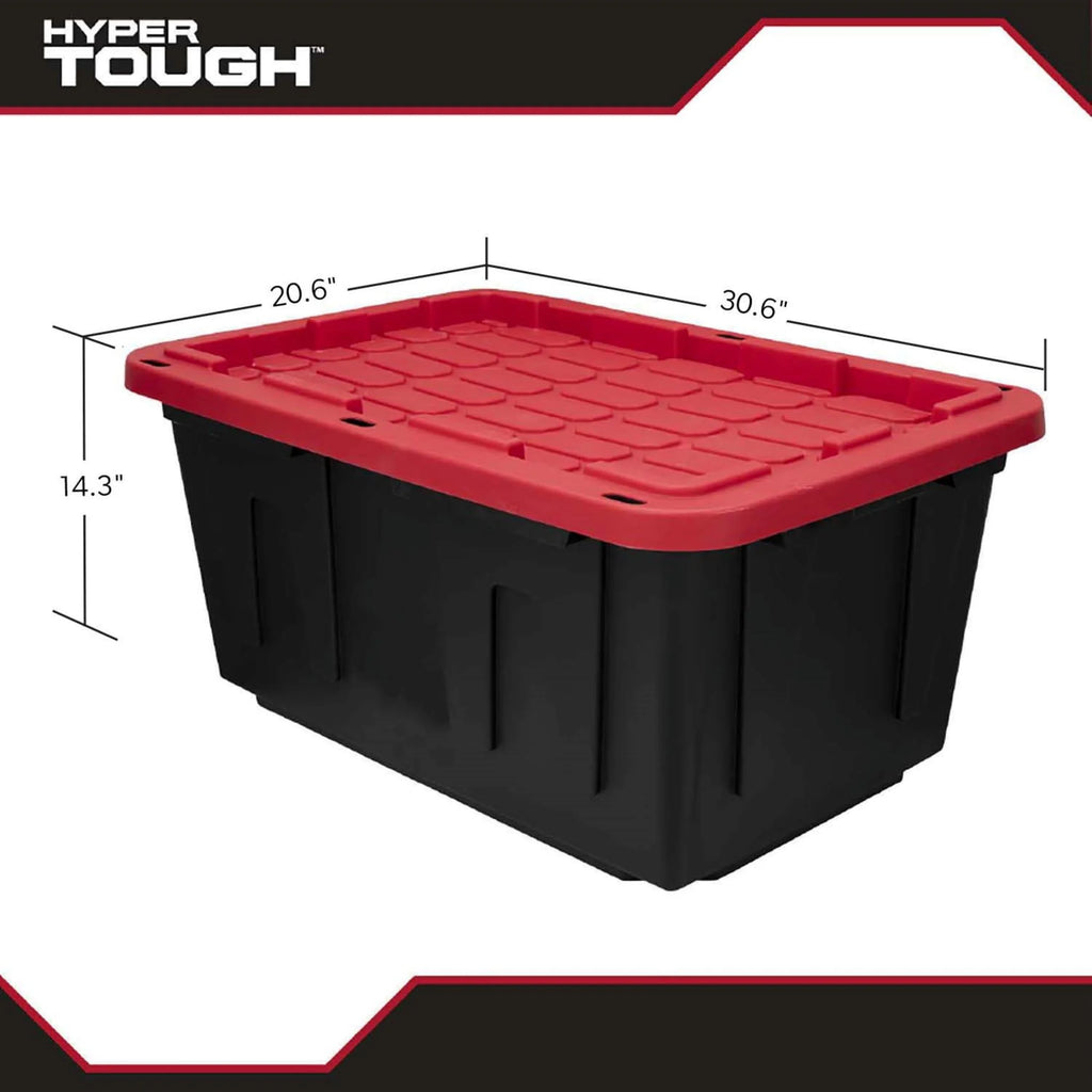 27 Gallon Snap Lid Plastic Storage Bin Y800275