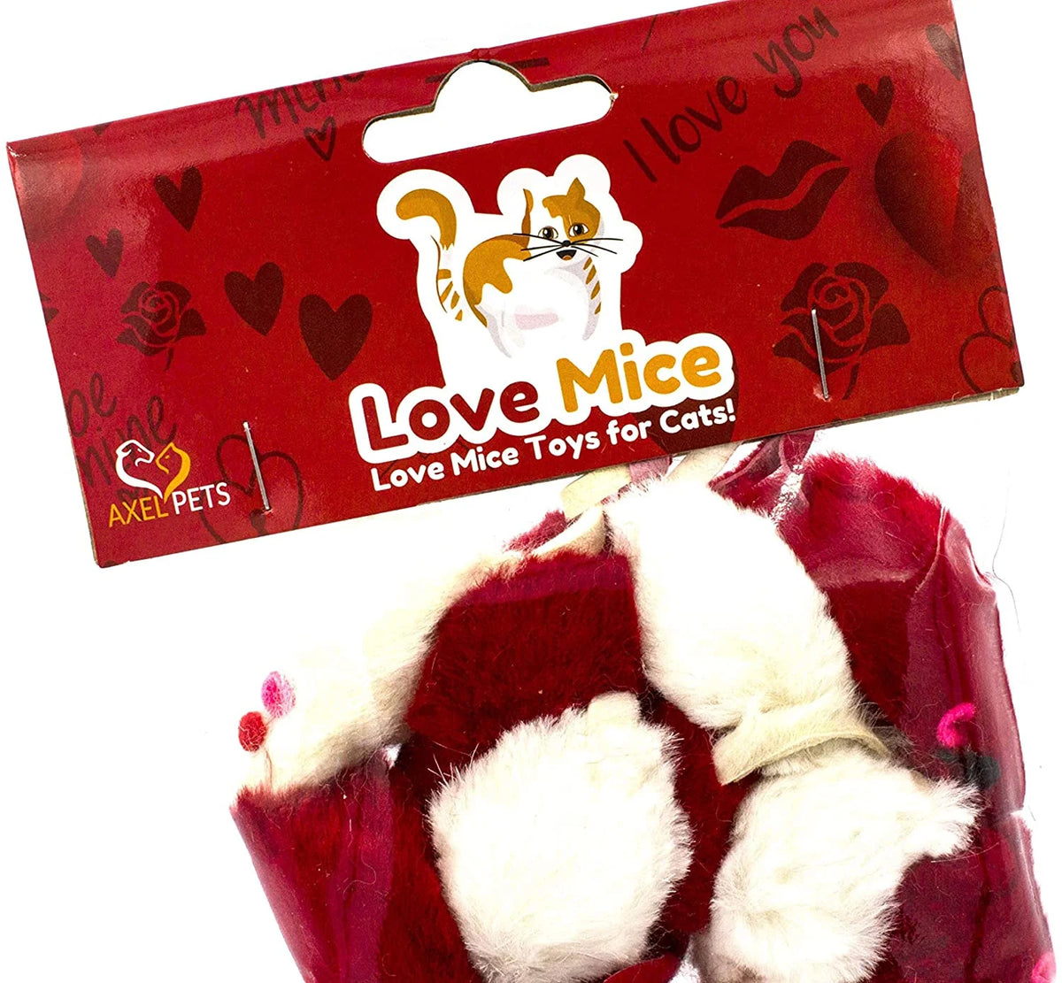 20 Catnip Cat Mice Toys with Rattle Sound U426837