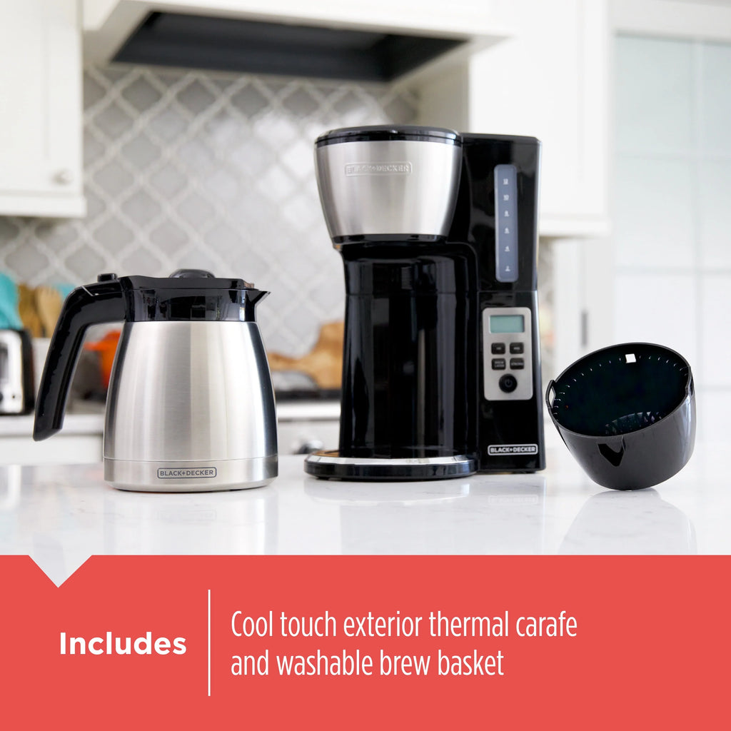 Black 12 Cup Drip Coffee Maker U637