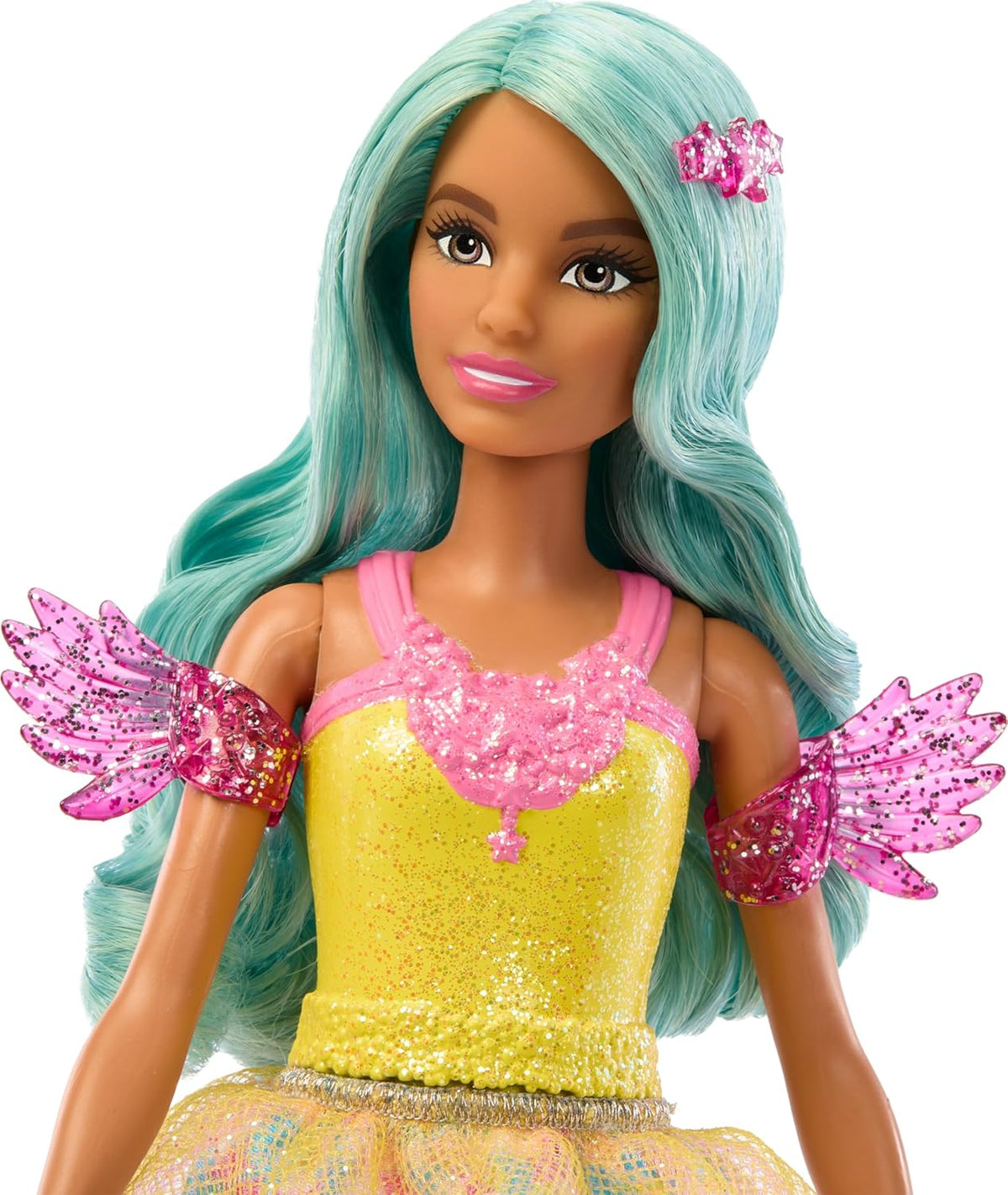 Barbie Teresa Fashion Doll with Fantasy Outfit, Pet, Leash & Styling Pieces P4547