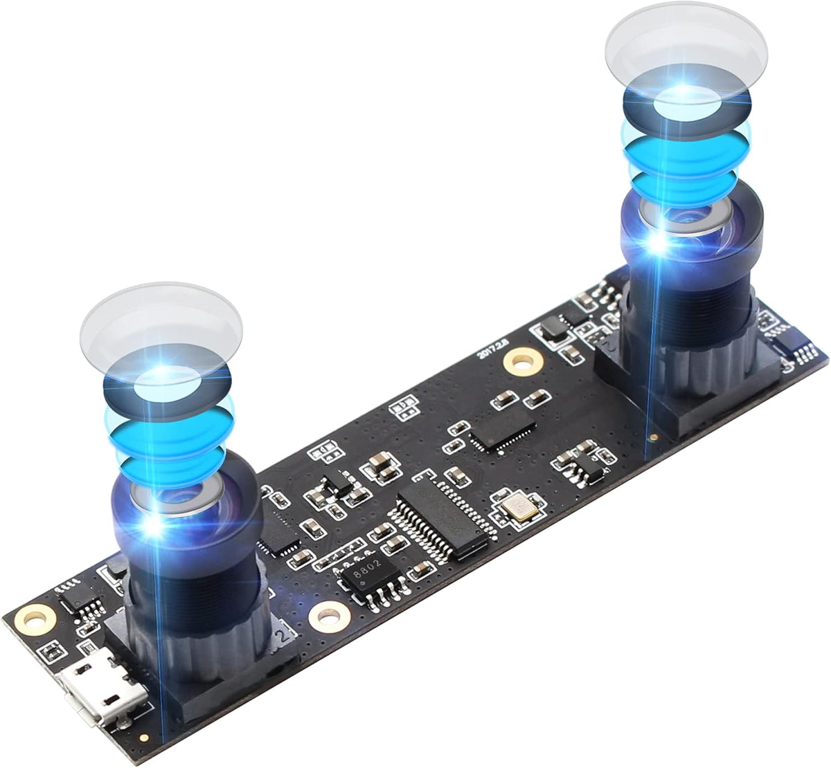 USB Camera Dual Lens 1080P 3D Stereo VR HD Webcam Module K877615