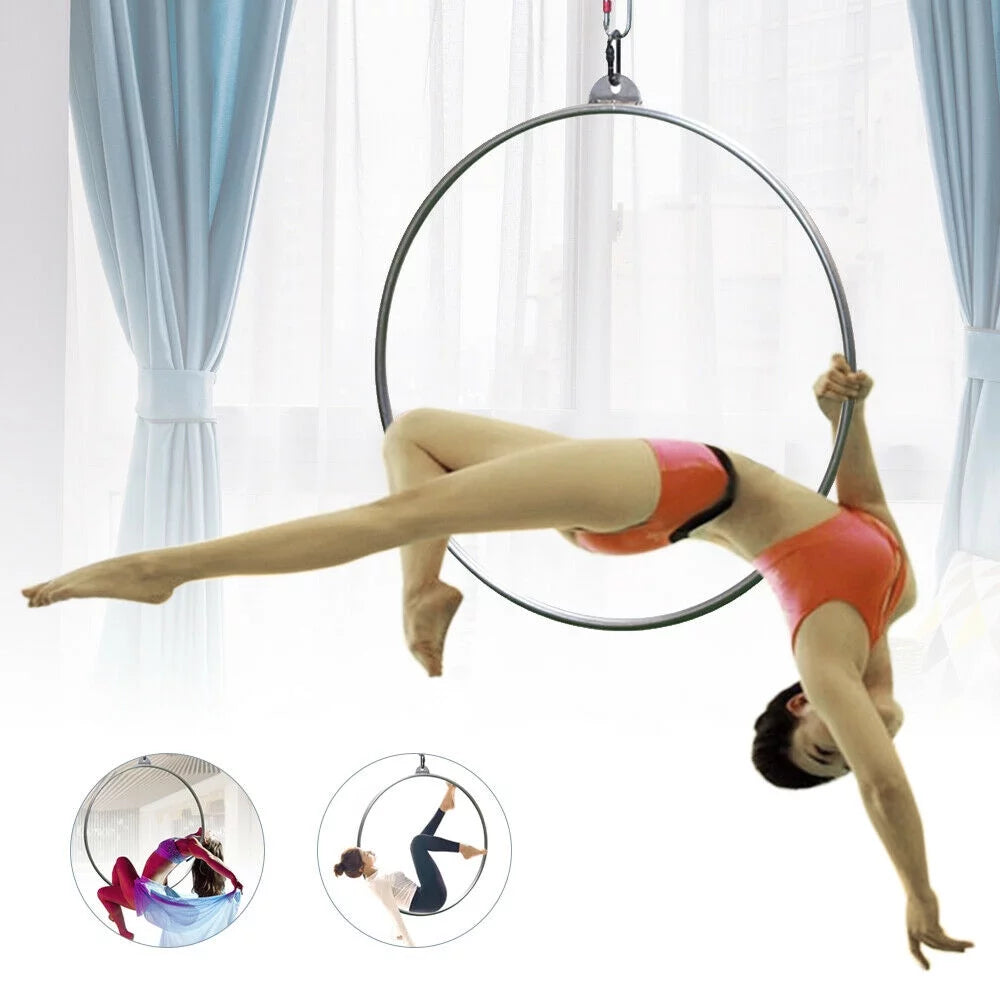 33.5" Yoga Ring Aerial Lyra Hoop Gymnastic Equipment N289956