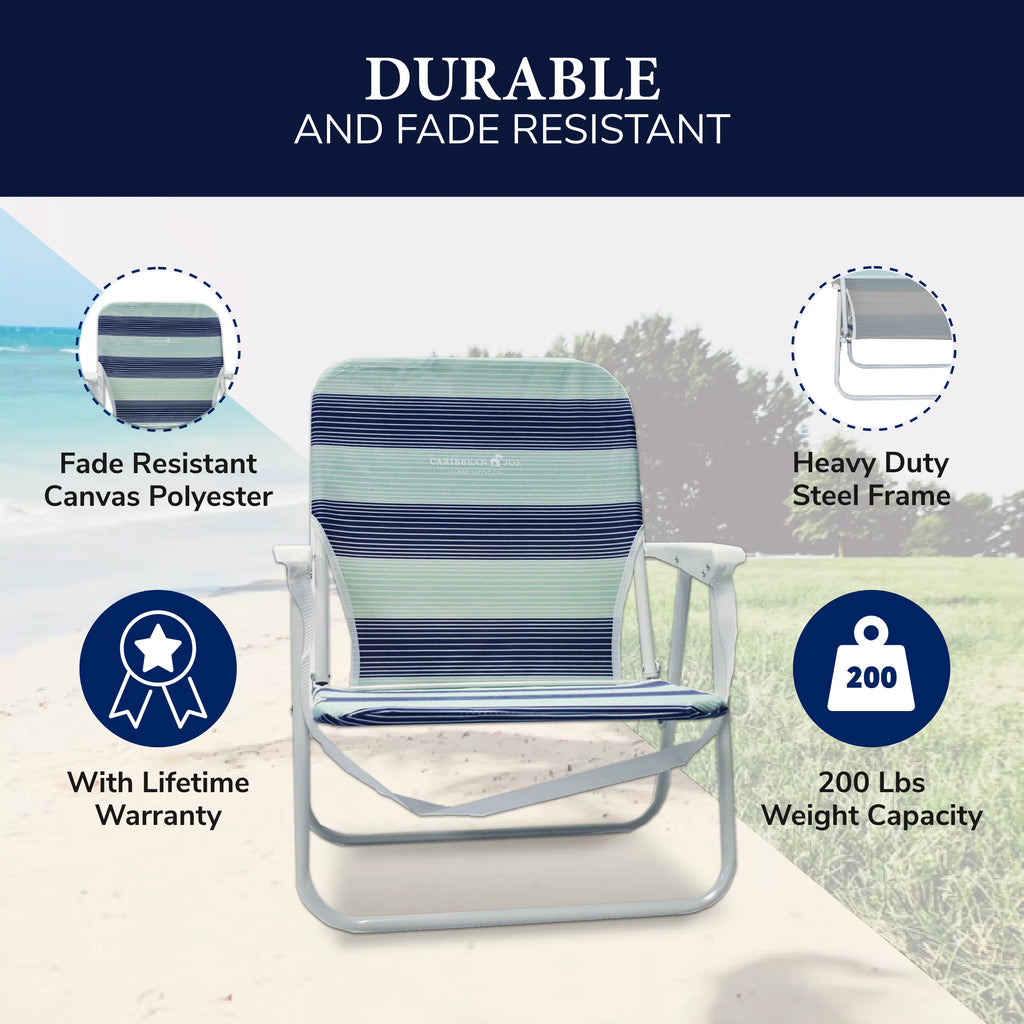 Folding Beach Chair with Armrests Q14492
