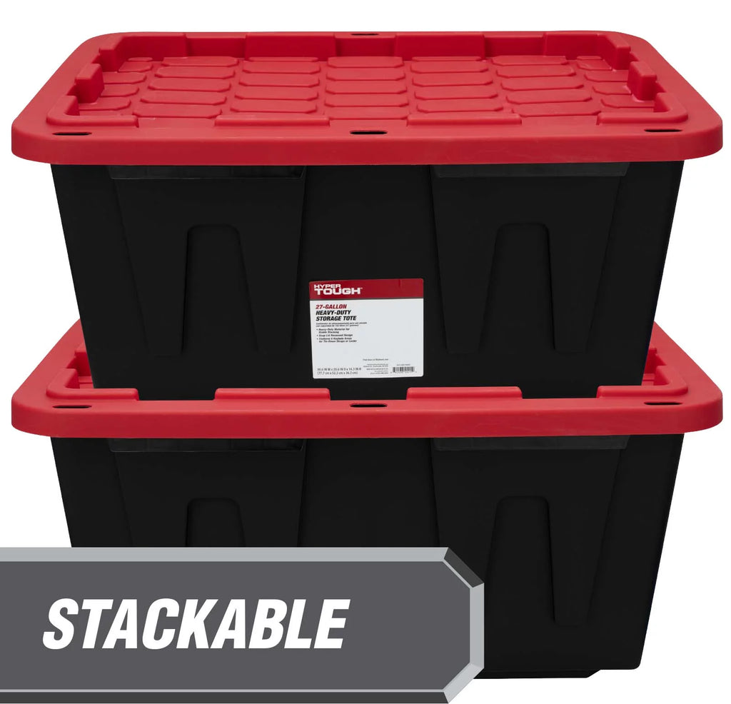 27 Gallon Snap Lid Plastic Storage Bin Y800275