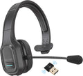Wireless Computer Headset with Mic, On Ear Bluetooth 5.0, 30 Hour Talk Time, 1-Pack T7535