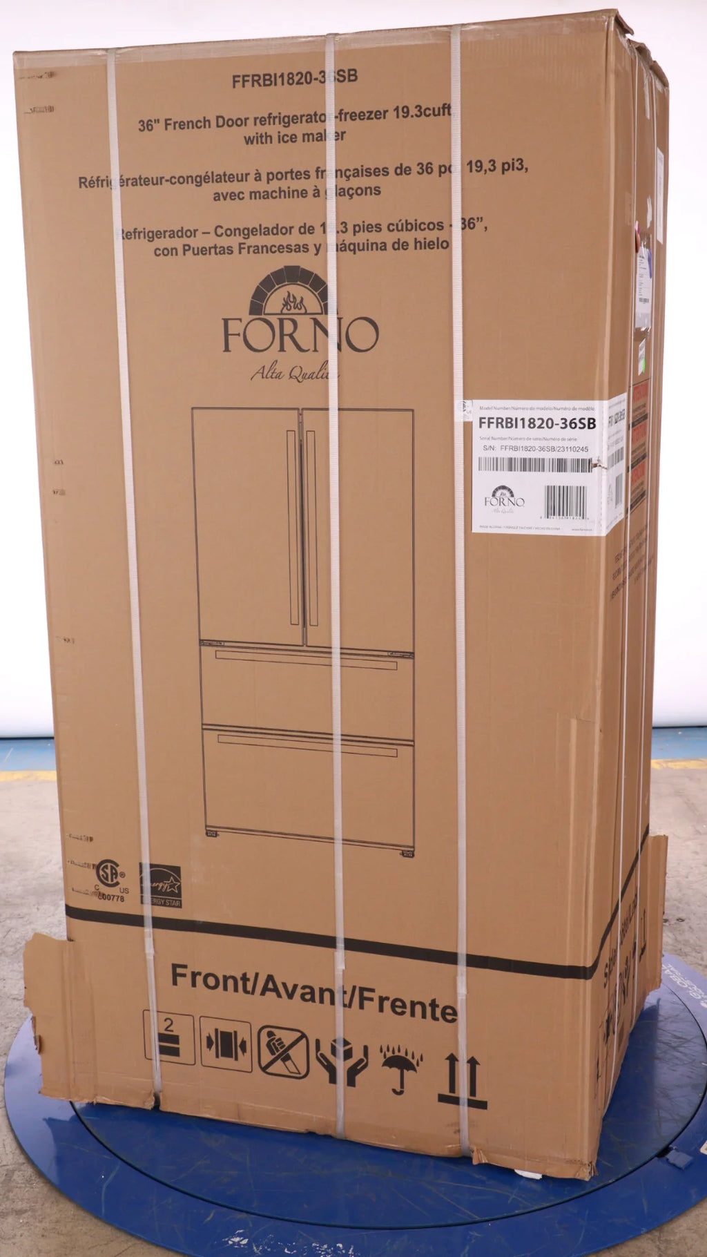 36 IN Stainless Steel Counter-Depth French Door Refrigerator with Ice Maker Z4888