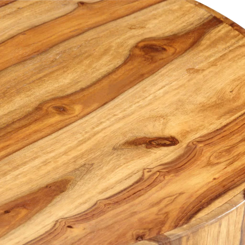 Round Coffee Table Solid Sheesham Wood R5684