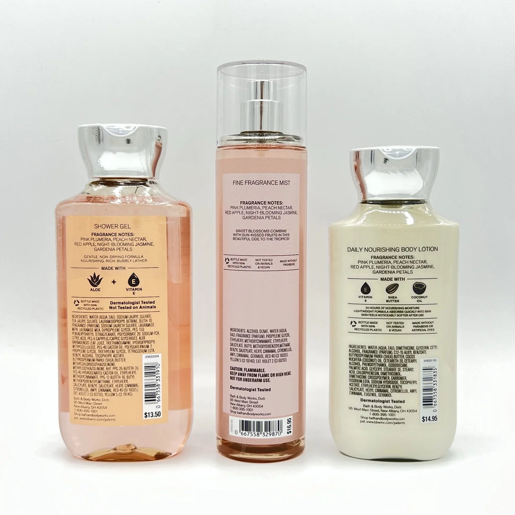 Plumeria Shower Gel, Fine Fragrance Mist & Body Lotion 3-Piece Bundle B636359