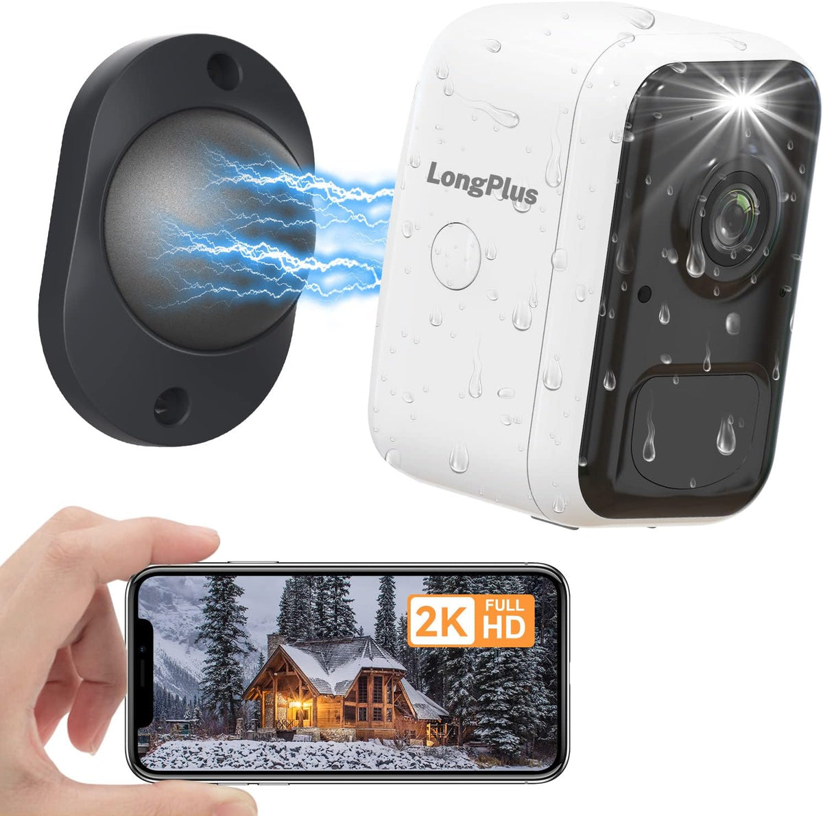 Battery Powered WiFi Security Camera with Night Vision L2108