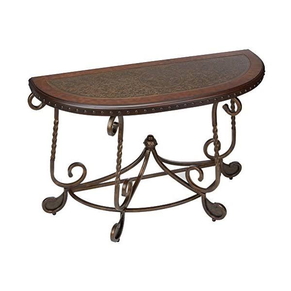 Dark Brown Sofa Table J38162