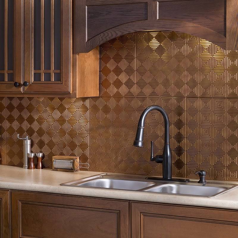 Antique Bronze Backsplash Panel (5 Pack) E81986