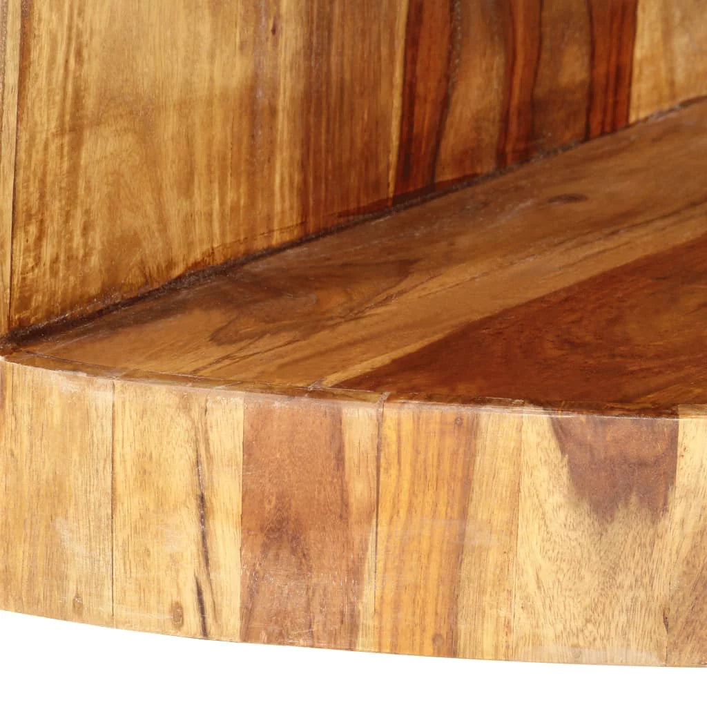 Round Coffee Table Solid Sheesham Wood R5684
