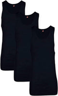 Black 3 Pack Large Ribbed Undershirt Y43125