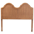 Wood Queen Size Arched Headboard in Ash Walnut H859