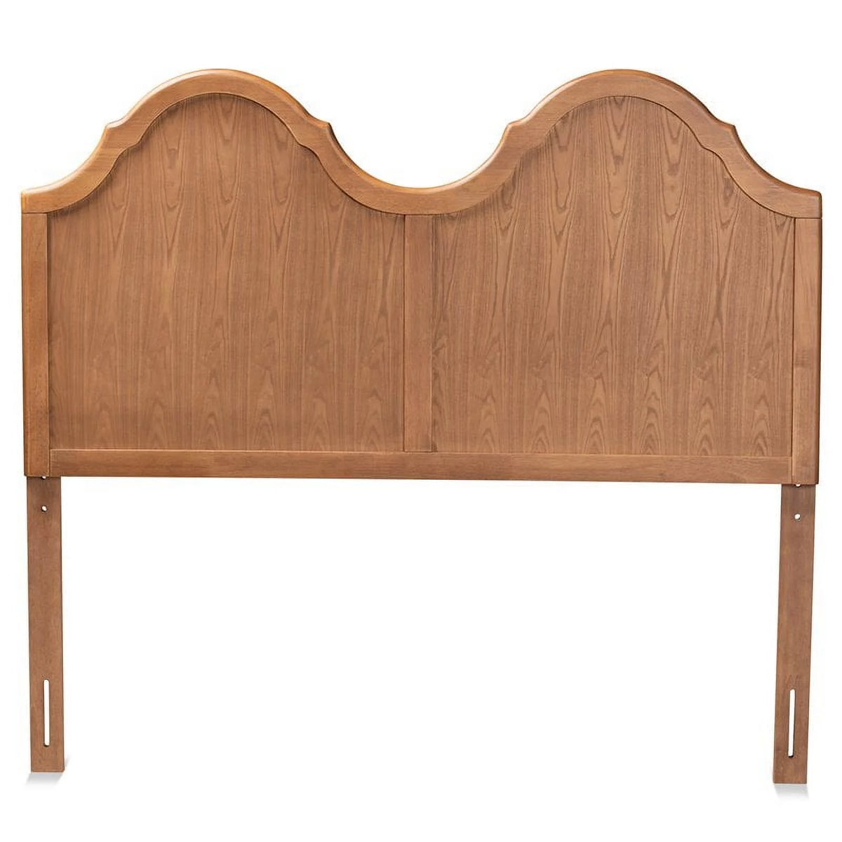 Wood Queen Size Arched Headboard in Ash Walnut H859