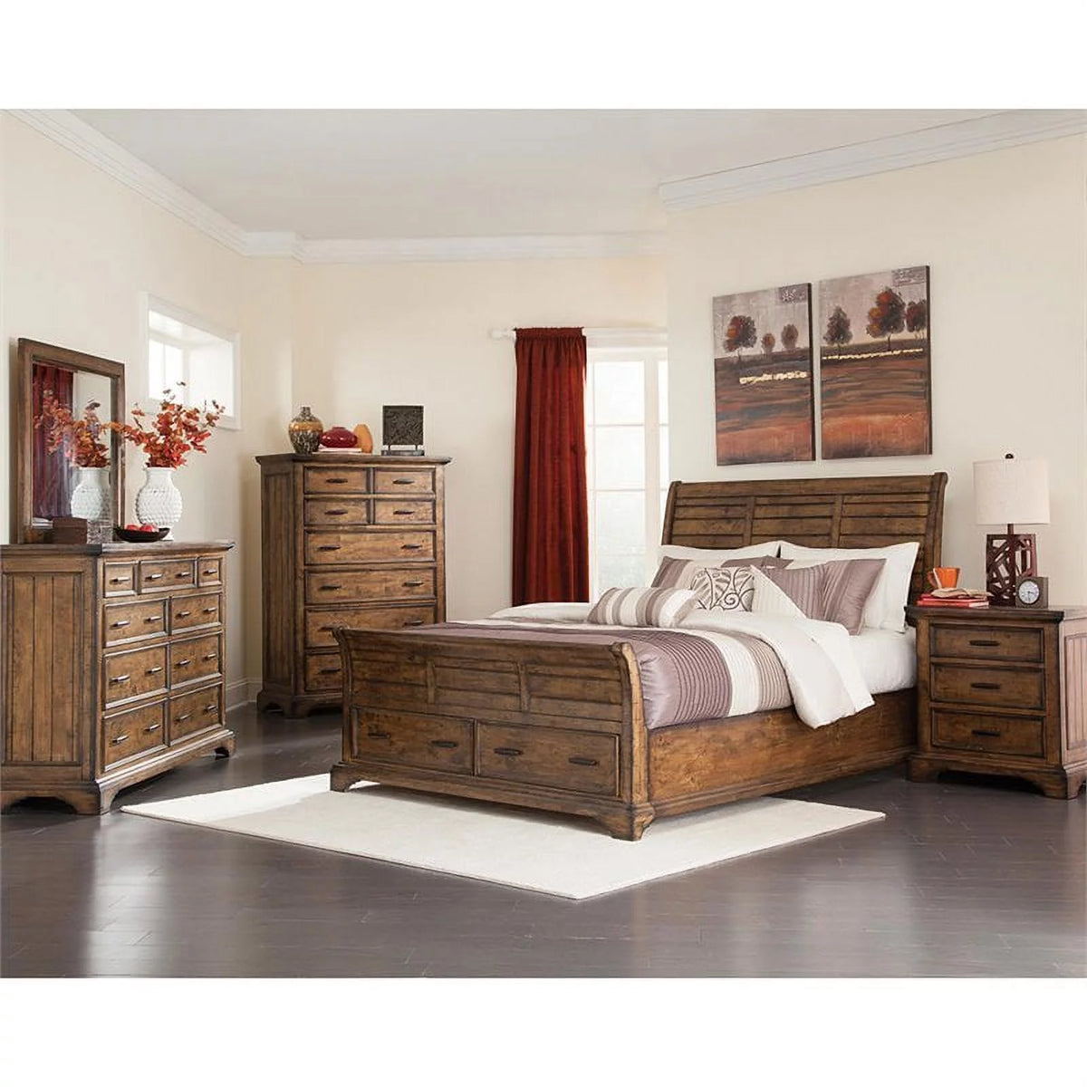 6 Drawer Wood Chest Q888652