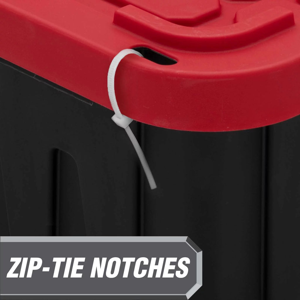 27 Gallon Snap Lid Plastic Storage Bin Y800275