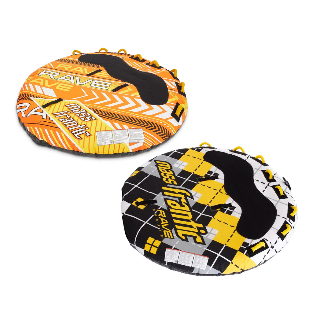Yellow and Orange 4 Rider Innertubes Set of 2 S4824
