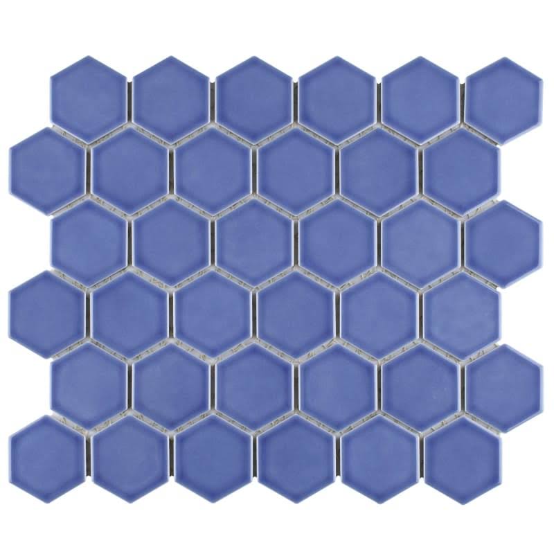 Periwinkle Porcelain Mosaic Tile Q7829